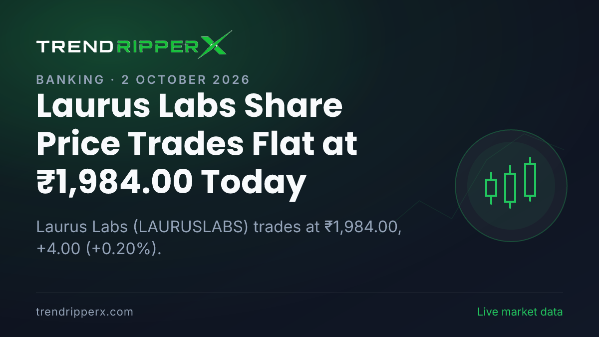 Laurus Labs Share Price Trades Flat at ₹1,984.00 Today — Volumes, 52-Week Range and What to Watch Next