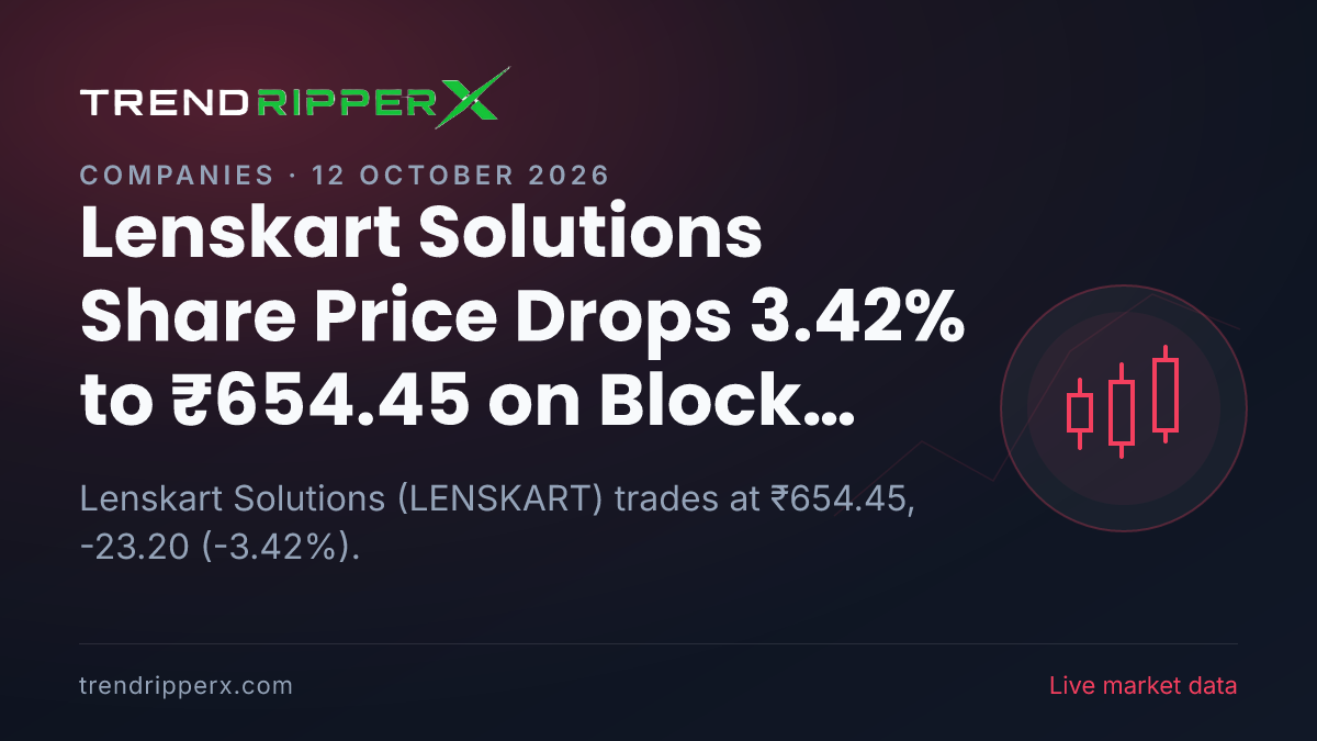 Lenskart Solutions Share Price Drops 3.42% to ₹654.45 on Block Deal News — What It Means for Investors