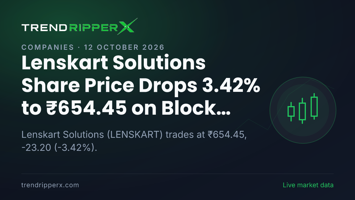 Lenskart Solutions Share Price Drops 3.42% to ₹654.45 on Block Deal News — What It Means for Investors