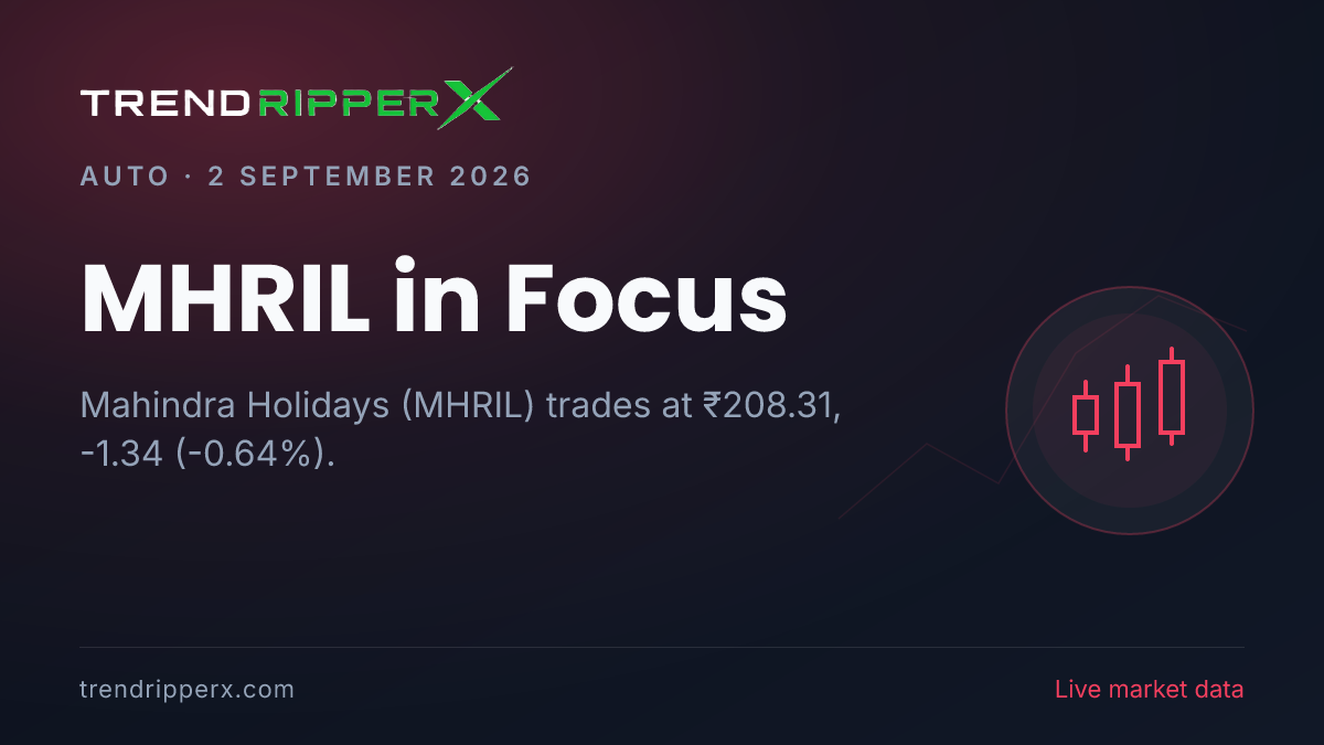 MHRIL in Focus: Mahindra Holidays Share Price Slips to 52-Week Low on Rising Newsflow