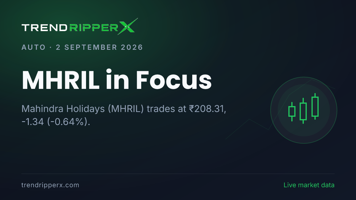 MHRIL in Focus: Mahindra Holidays Share Price Slips to 52-Week Low on Rising Newsflow