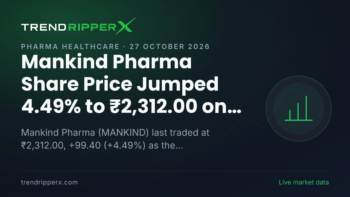 Mankind Pharma Share Price Jumped 4.49% to ₹2,312.00 on Quarterly Results News — What It Means for Investors
