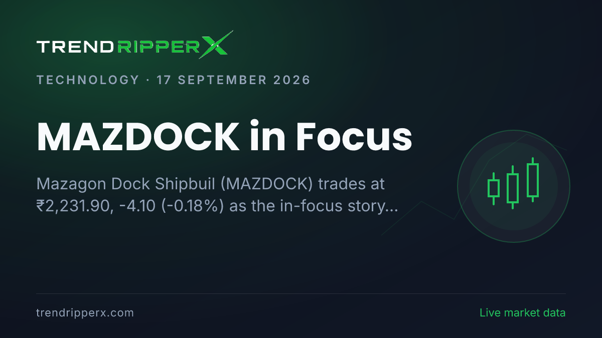 MAZDOCK in Focus: Mazagon Dock Shipbuil Share Price Trades Flat at ₹2,231.90 on Rising Newsflow