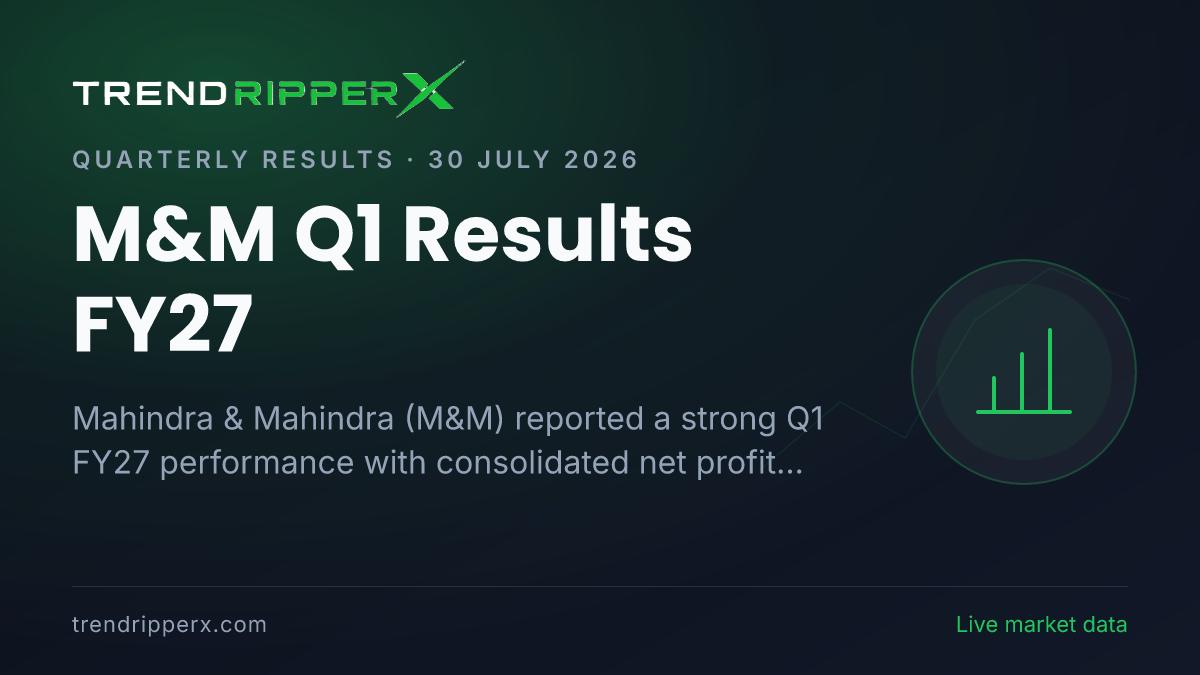 M&M Q1 Results FY27: Net Profit Surges 34% YoY to ₹5,455 Crore on Strong Auto & Farm Growth