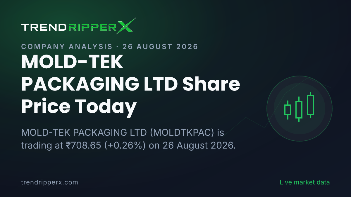 MOLD-TEK PACKAGING LTD Share Price Today (26 August 2026): Stock Rises to ₹708.65 as MOLDTKPAC Stays in Focus