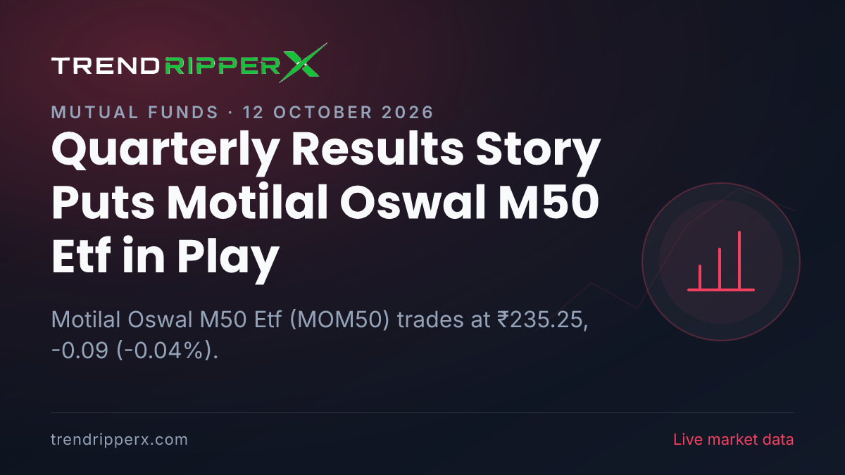 Quarterly Results Story Puts Motilal Oswal M50 Etf in Play: Share Price Opens Gap-Up at ₹237.98, and Here Is the Arithmetic