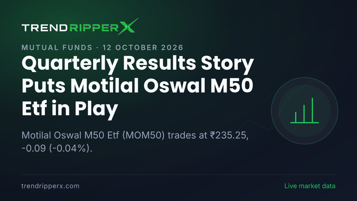 Quarterly Results Story Puts Motilal Oswal M50 Etf in Play: Share Price Opens Gap-Up at ₹237.98, and Here Is the Arithmetic