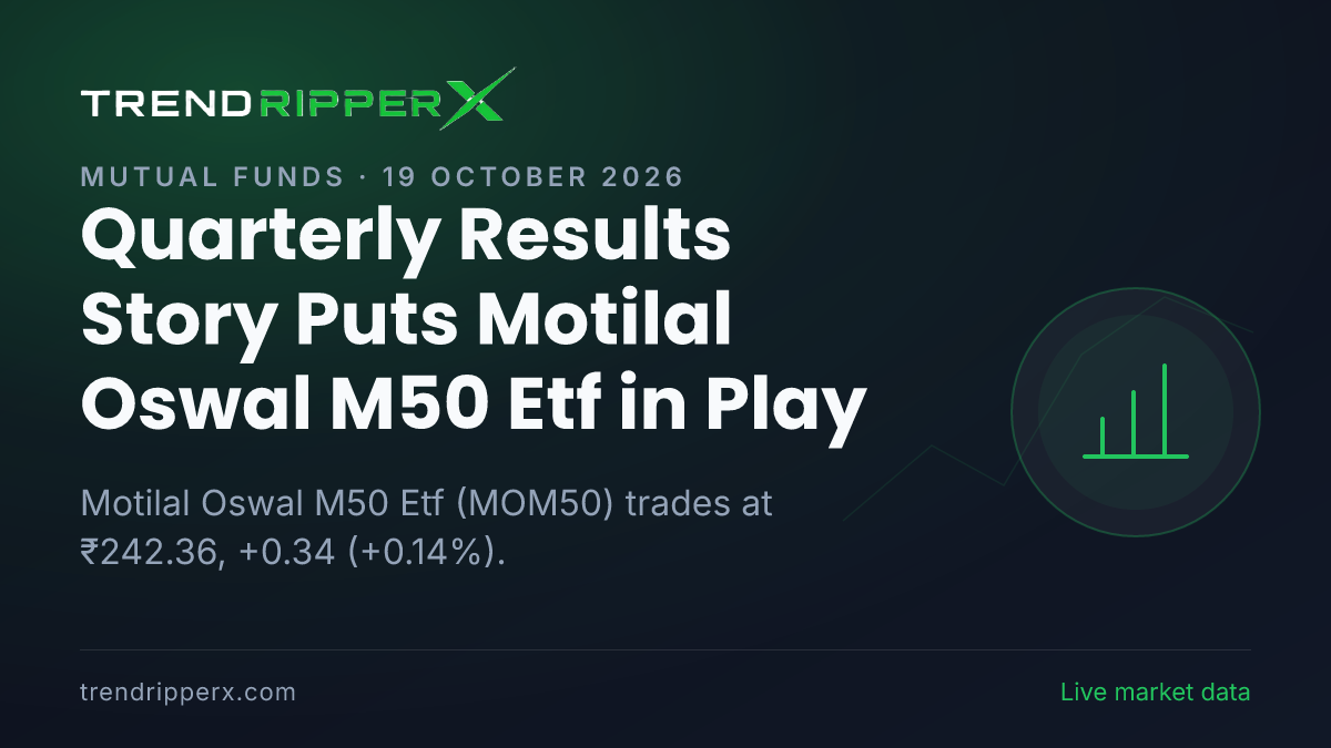 Quarterly Results Story Puts Motilal Oswal M50 Etf in Play: Share Price Trades Flat at ₹242.36, and Here Is the Arithmetic