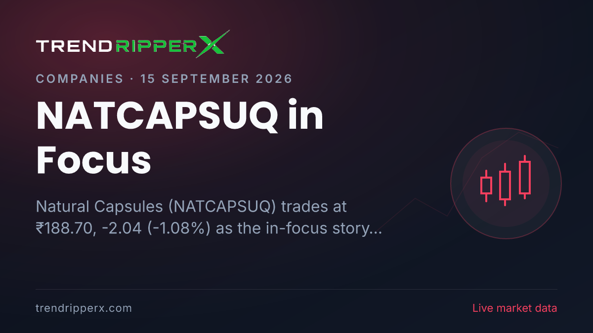 NATCAPSUQ in Focus: Natural Capsules Share Price Opens Gap-Up at ₹192.60 on Rising Newsflow