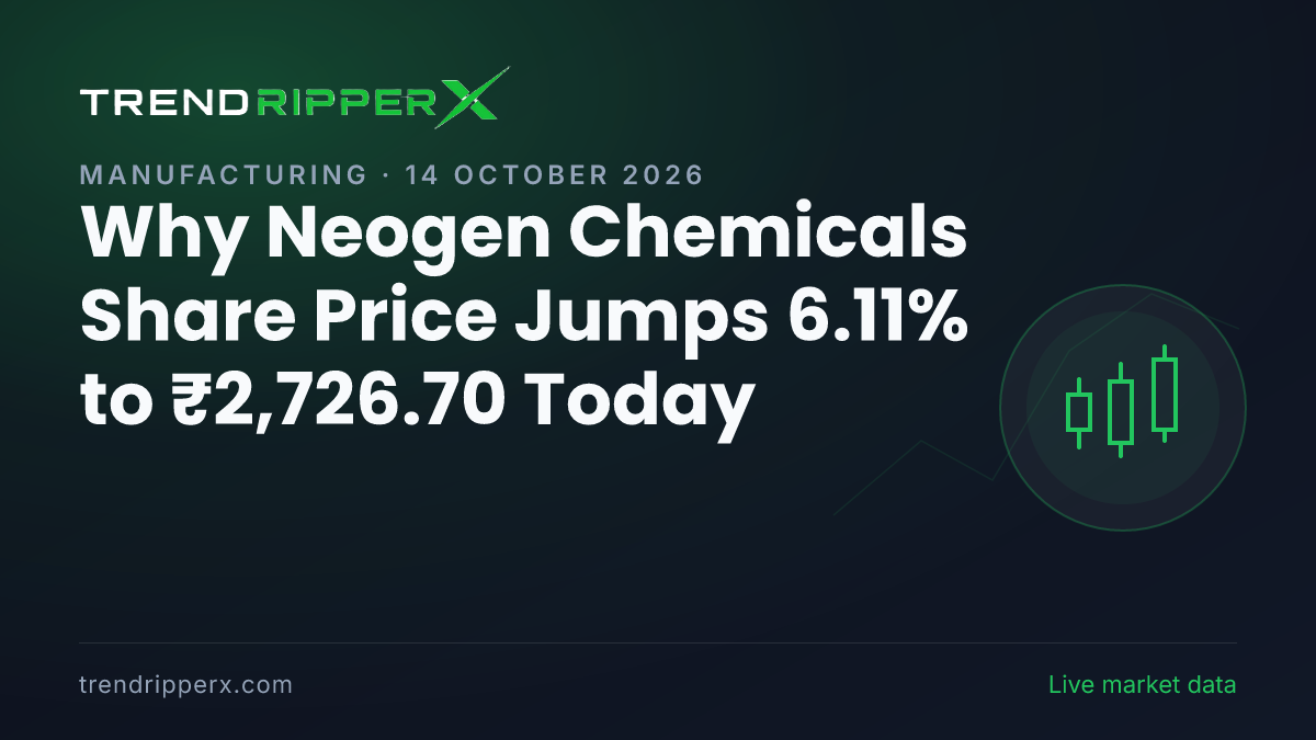 Why Neogen Chemicals Share Price Jumps 6.11% to ₹2,726.70 Today: the Momentum Trigger, Explained