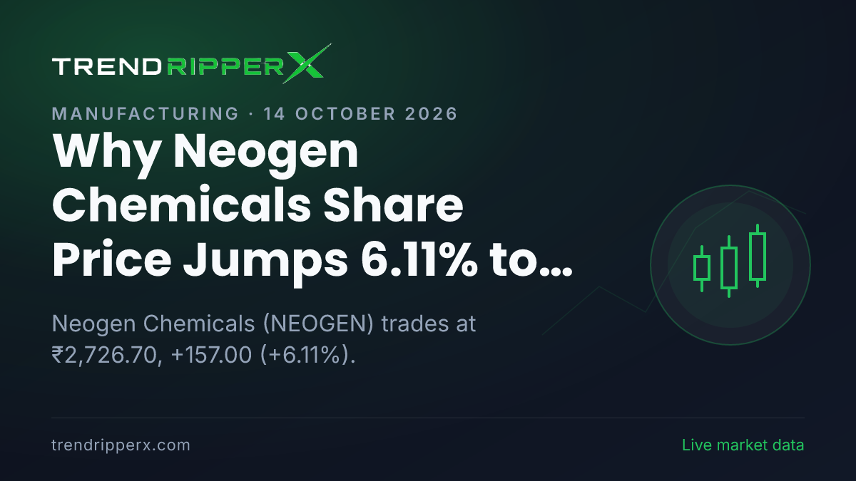 Why Neogen Chemicals Share Price Jumps 6.11% to ₹2,726.70 Today: the Momentum Trigger, Explained