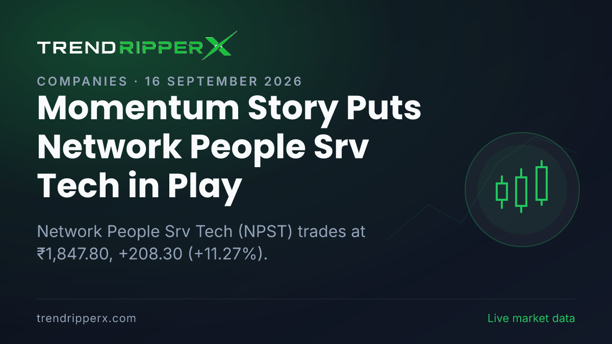 Momentum Story Puts Network People Srv Tech in Play: Share Price Zooms 11.27%, and Here Is the Arithmetic