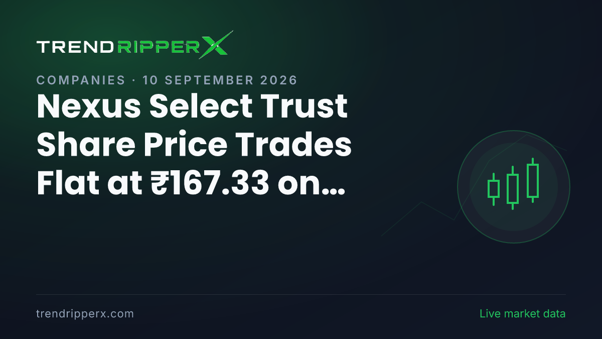 NXST in Focus: Nexus Select Trust Share Price Trades Flat at ₹167.33 on Rising Newsflow