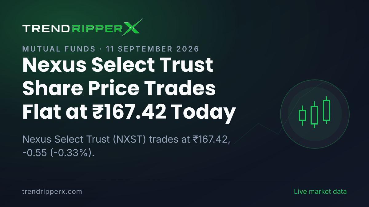 Nexus Select Trust Share Price Trades Flat at ₹167.42 Today — Volumes, 52-Week Range and What to Watch Next