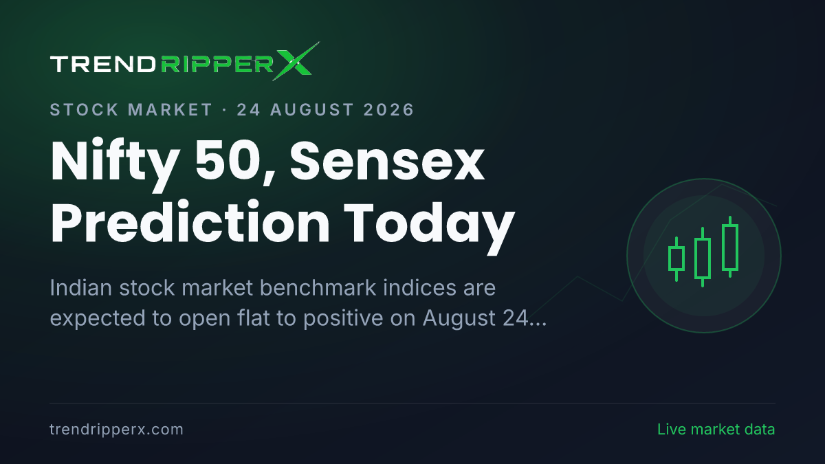 Nifty 50, Sensex Prediction Today: Key Support and Resistance Levels for August 24
