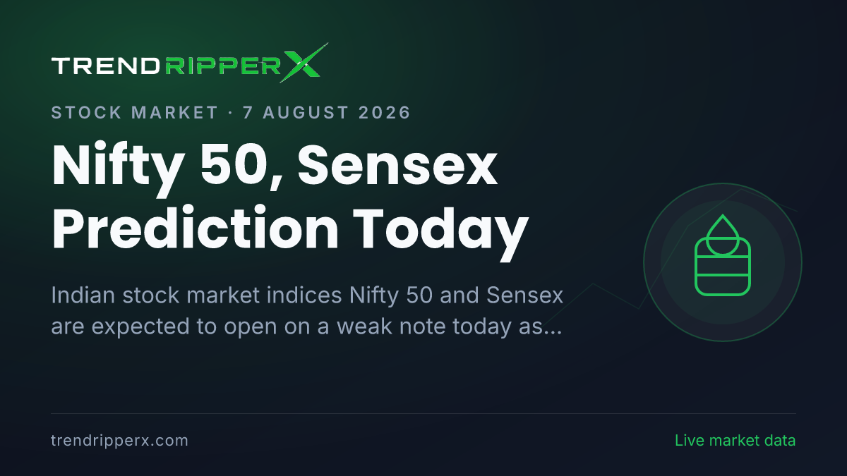 Nifty 50, Sensex Prediction Today: Weak Opening Expected as Crude Oil Prices Rise