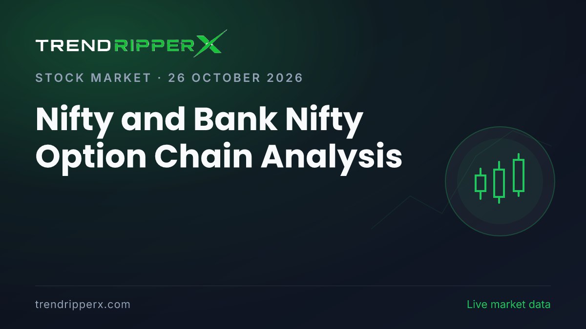 Nifty and Bank Nifty Option Chain Analysis (26 October 2026): PCR 1.13, Max Pain 22,750