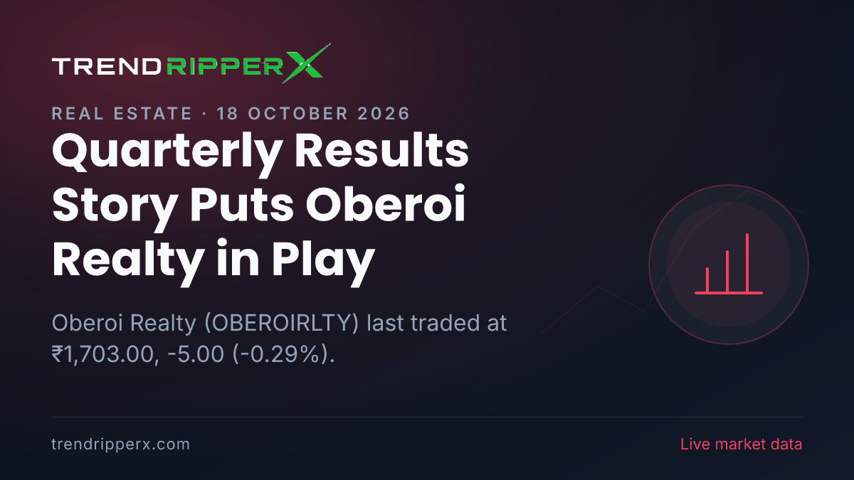 Quarterly Results Story Puts Oberoi Realty in Play: Share Price Traded Flat at ₹1,703.00, and Here Is the Arithmetic