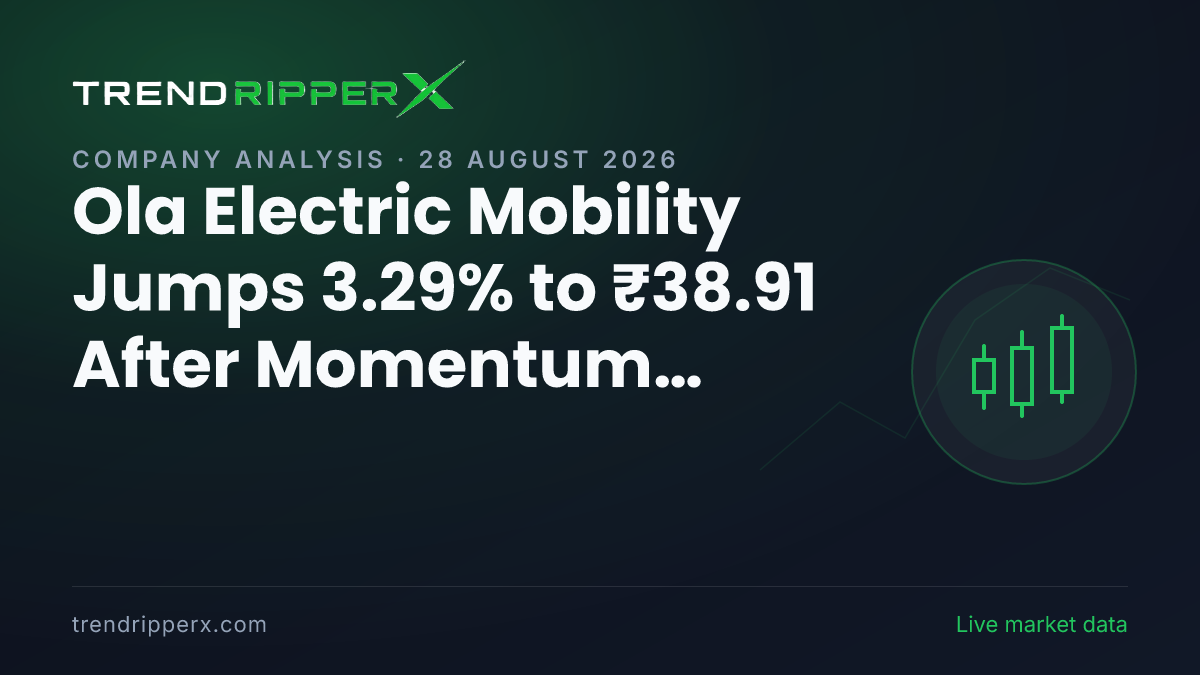 Ola Electric Mobility Jumps 3.29% to ₹38.91 After Momentum Story: What Investors Should Track