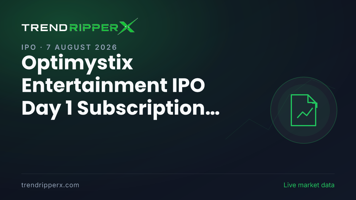 Optimystix Entertainment IPO Day 1 Subscription Reaches 34%: GMP, Key Dates & Complete Review