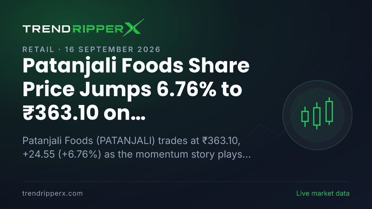 Patanjali Foods Share Price Jumps 6.76% to ₹363.10 on Momentum News — What It Means for Investors