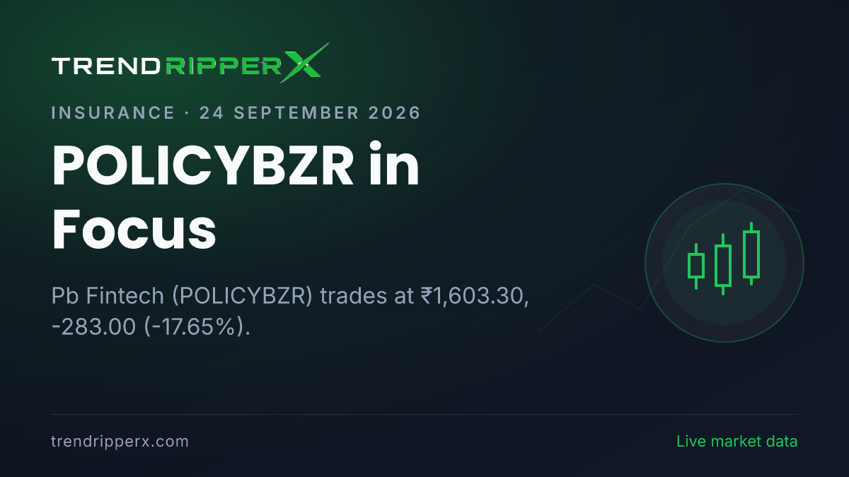 POLICYBZR in Focus: Pb Fintech Share Price Crashes 17.65% on Rising Newsflow