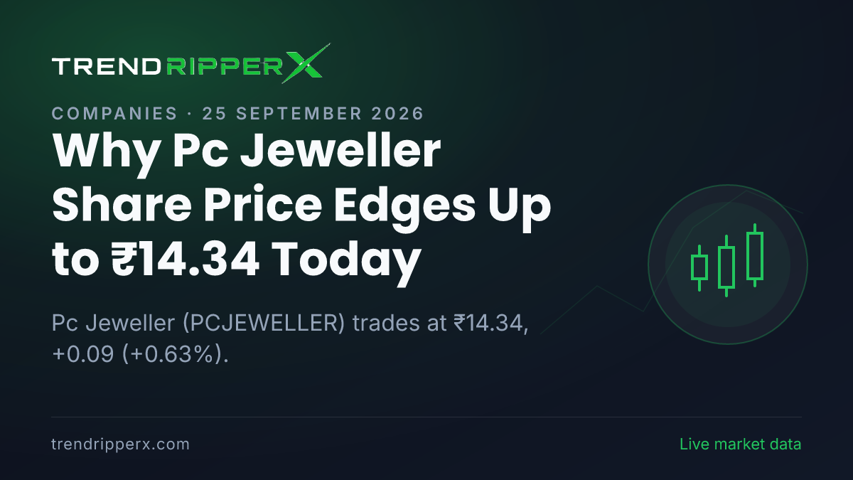 Why Pc Jeweller Share Price Edges Up to ₹14.34 Today: the Momentum Trigger, Explained