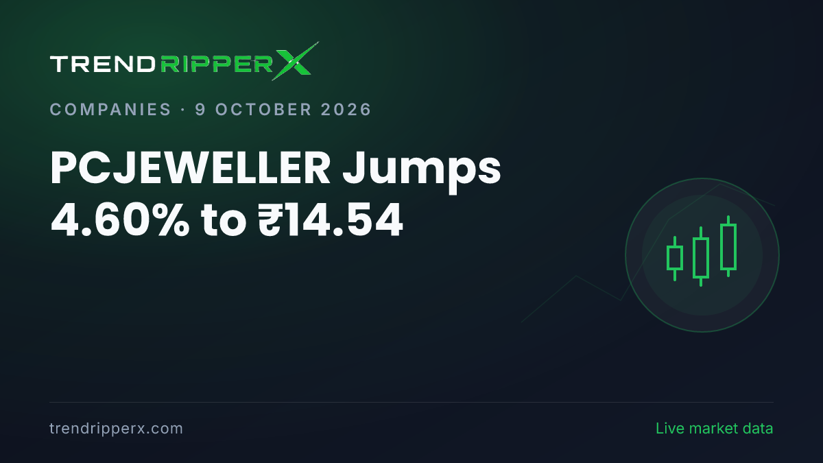 PCJEWELLER Jumps 4.60% to ₹14.54: Inside the Momentum Story Moving Pc Jeweller Shares