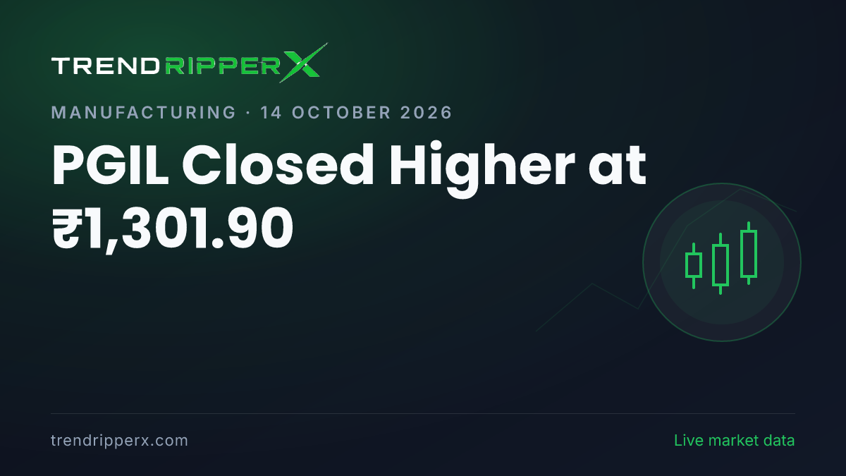 PGIL Closed Higher at ₹1,301.90: Inside the Brokerage Call Story Moving Pearl Global Ind Shares