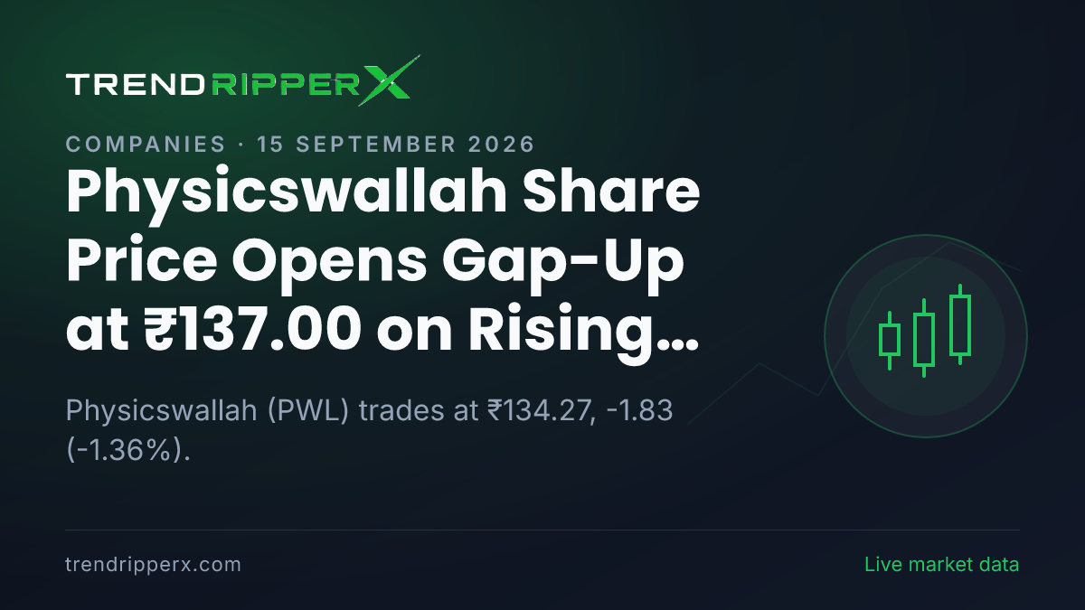 PWL in Focus: Physicswallah Share Price Opens Gap-Up at ₹137.00 on Rising Newsflow