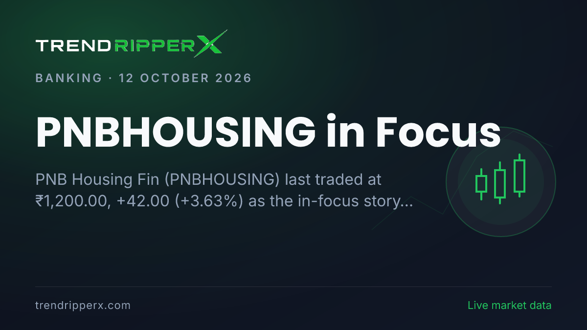 PNBHOUSING in Focus: PNB Housing Fin Share Price Hit 52-Week High, Up 3.63% in the News Today