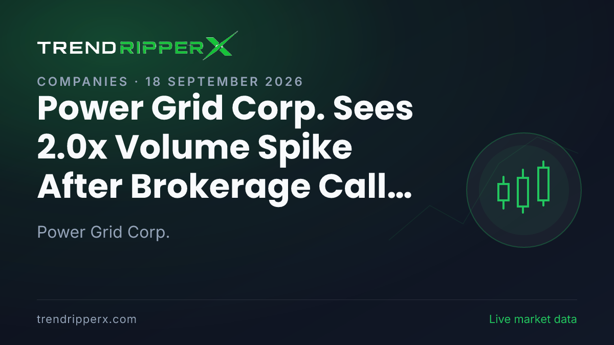Power Grid Corp. Sees 2.0x Volume Spike After Brokerage Call Update — Levels, Volumes and the Follow-Up to Track