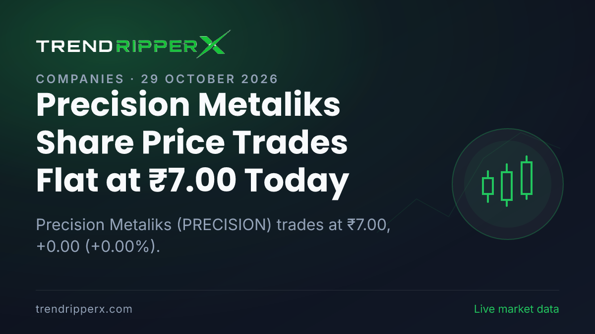 Precision Metaliks Share Price Trades Flat at ₹7.00 Today — Volumes, 52-Week Range and What to Watch Next