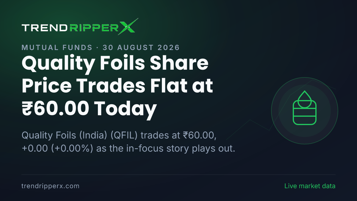 Quality Foils (India) Share Price Trades Flat at ₹60.00 Today — Volumes, 52-Week Range and What to Watch Next