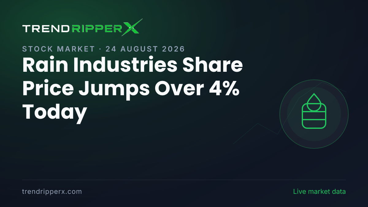 Rain Industries Share Price Jumps Over 4% Today: Crude Oil Rally and Strong Q2 Results in Focus