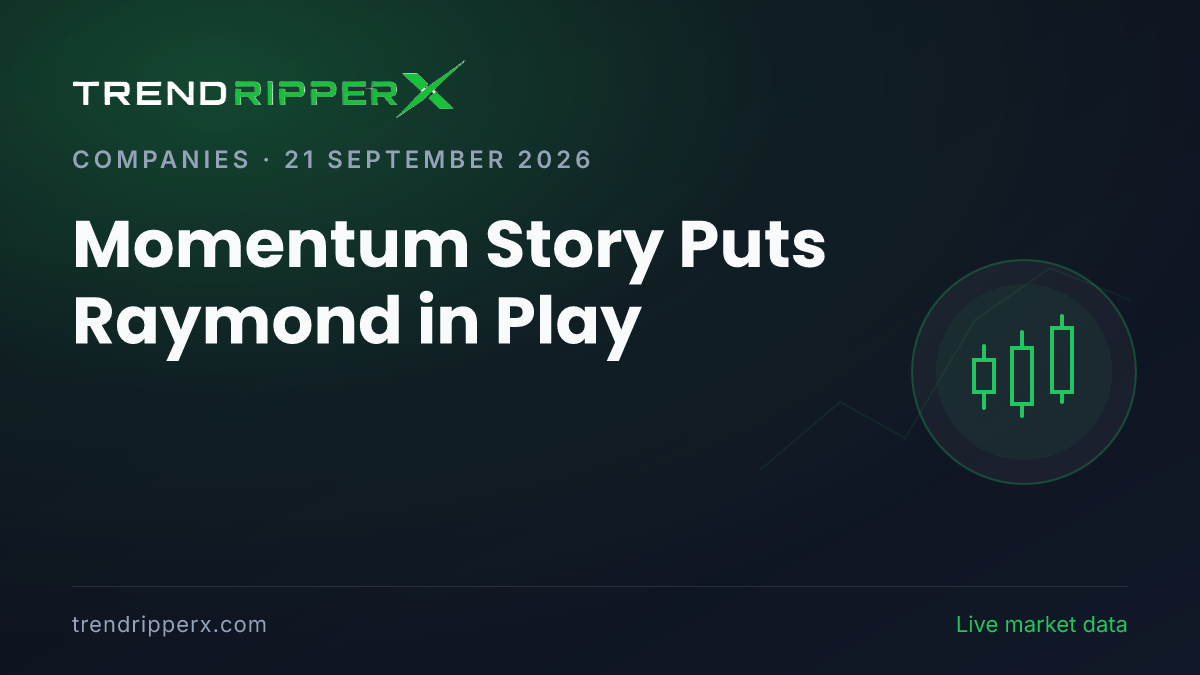 Momentum Story Puts Raymond in Play: Share Price Zooms 8.25%, and Here Is the Arithmetic
