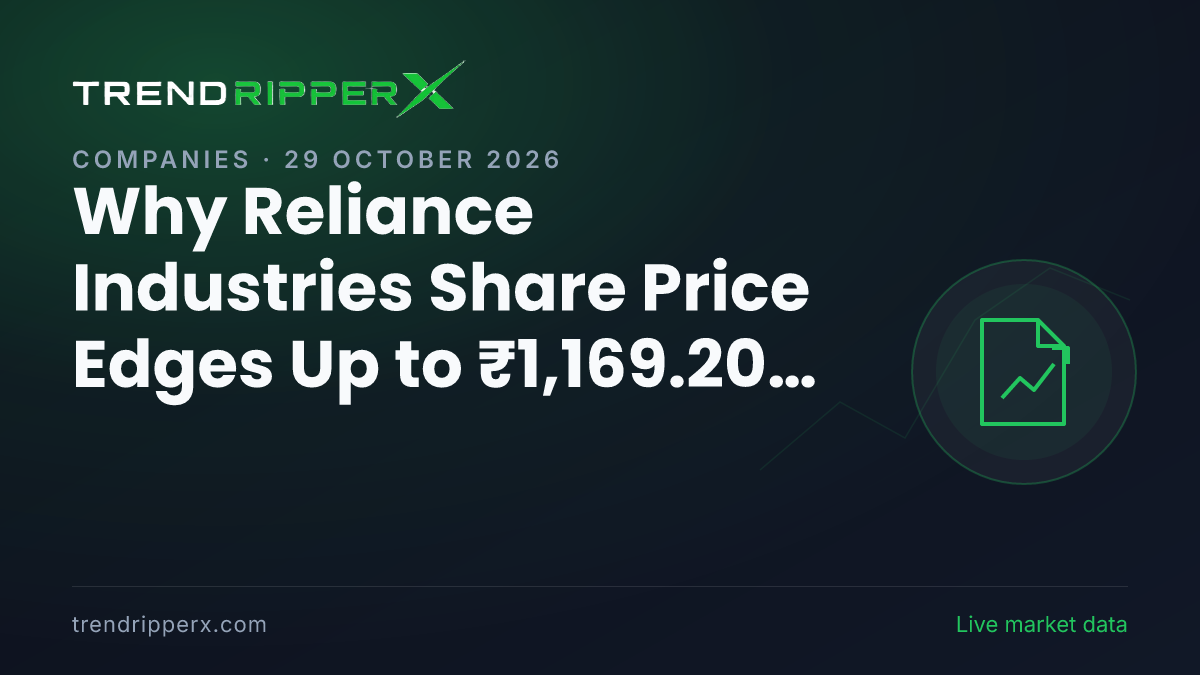 Why Reliance Industries Share Price Edges Up to ₹1,169.20 Today: the IPO Trigger, Explained