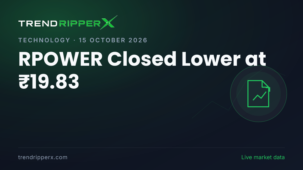 RPOWER Closed Lower at ₹19.83: Inside the IPO Story Moving Reliance Power Shares