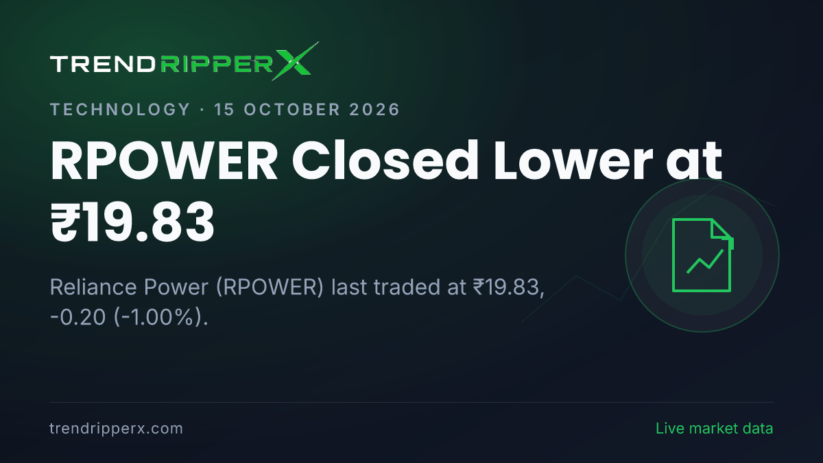 RPOWER Closed Lower at ₹19.83: Inside the IPO Story Moving Reliance Power Shares