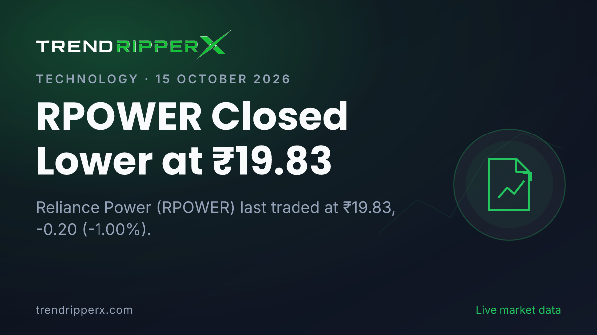 RPOWER Closed Lower at ₹19.83: Inside the IPO Story Moving Reliance Power Shares