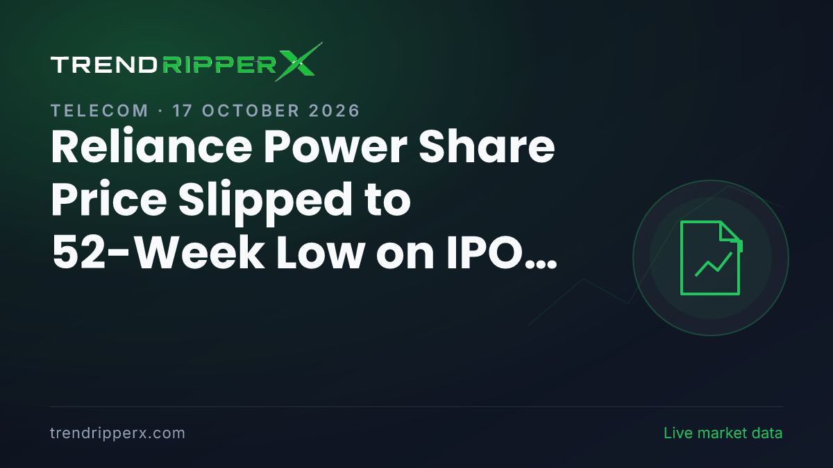 Reliance Power Share Price Slipped to 52-Week Low on IPO News — What It Means for Investors