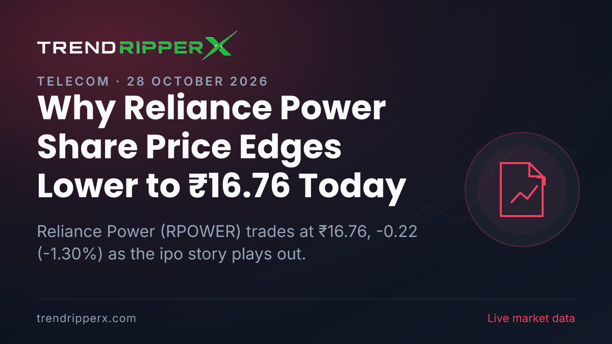 Why Reliance Power Share Price Edges Lower to ₹16.76 Today: the IPO Trigger, Explained