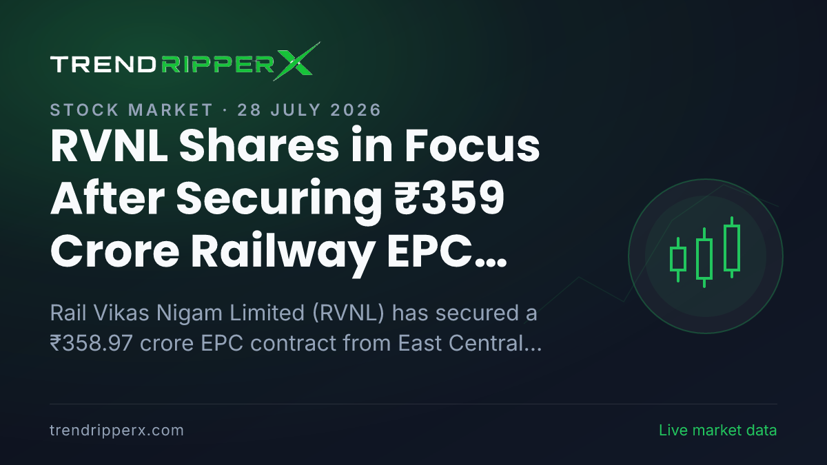 RVNL Shares in Focus After Securing ₹359 Crore Railway EPC Order from East Central Railway