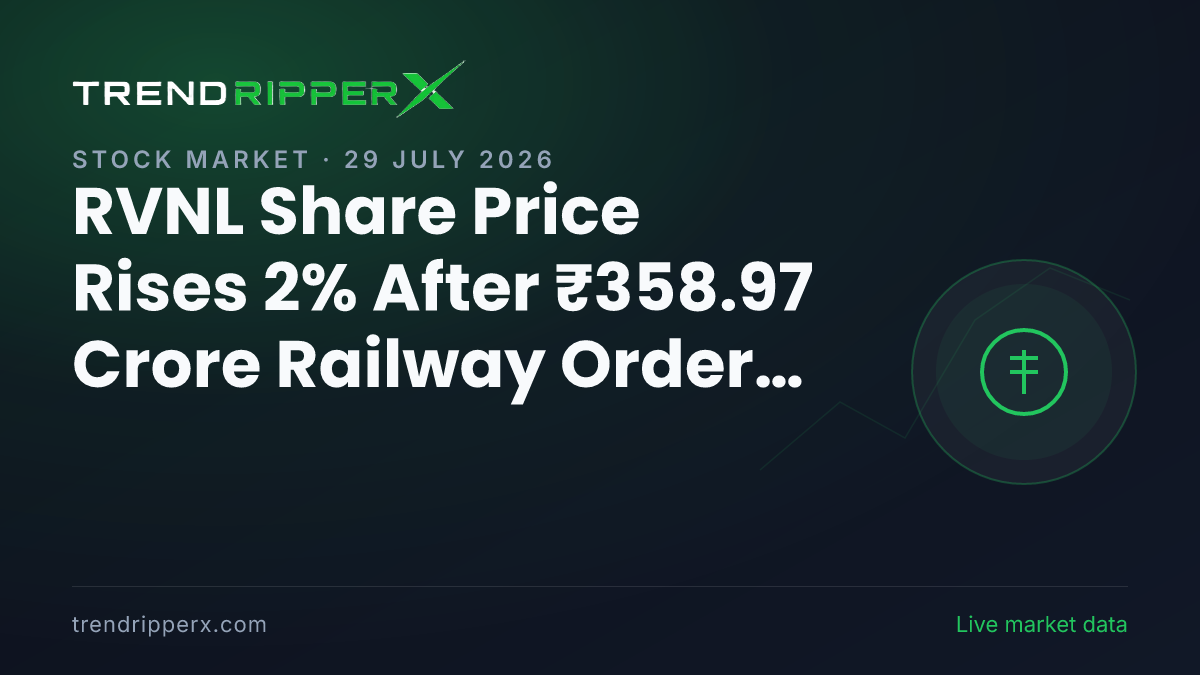 RVNL Share Price Rises 2% After ₹358.97 Crore Railway Order Win, Announces Dividend Record Date