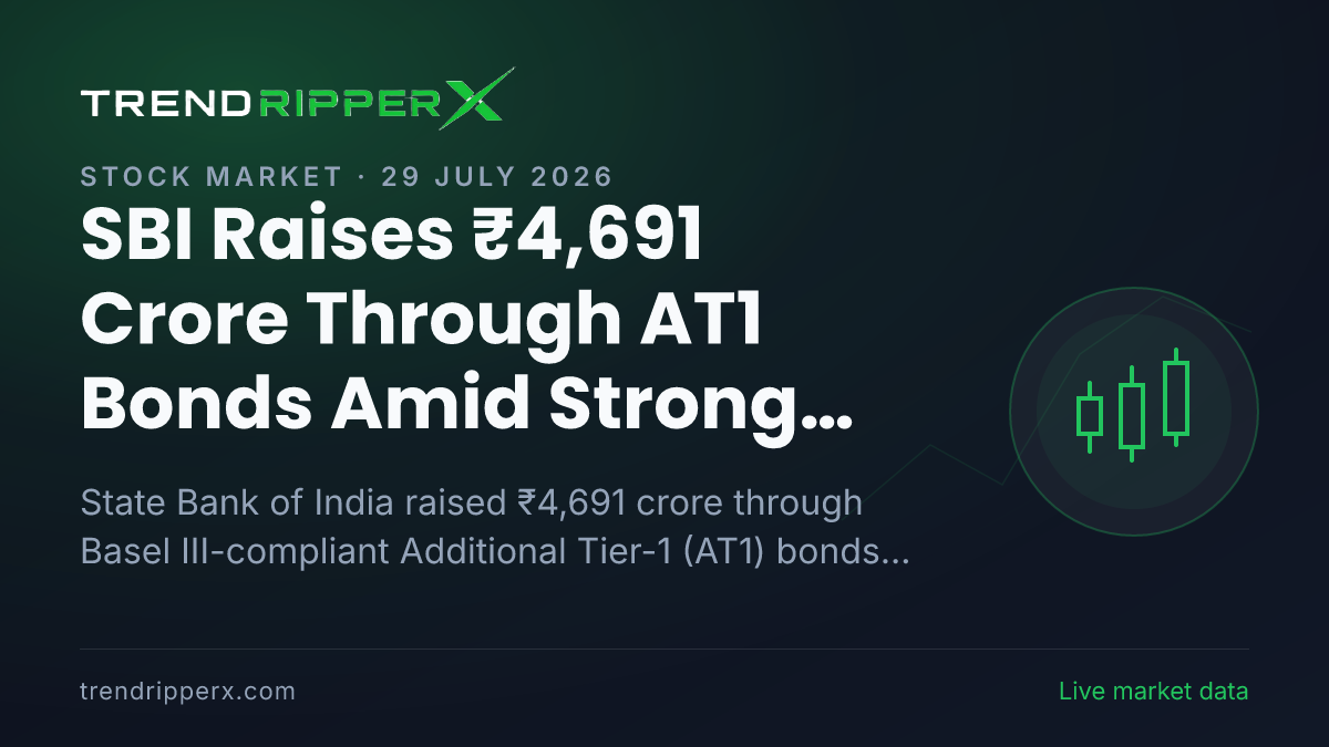 SBI Raises ₹4,691 Crore Through AT1 Bonds Amid Strong Institutional Demand
