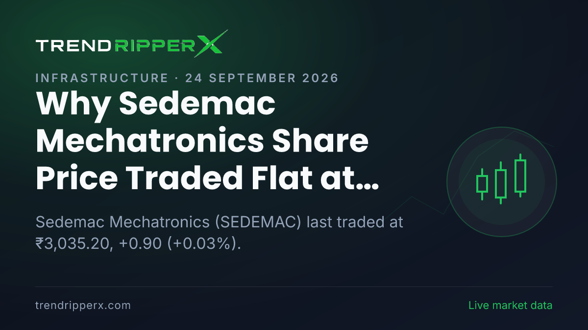 Why Sedemac Mechatronics Share Price Traded Flat at ₹3,035.20 In Wednesday's Session: the Block Deal Trigger, Explained