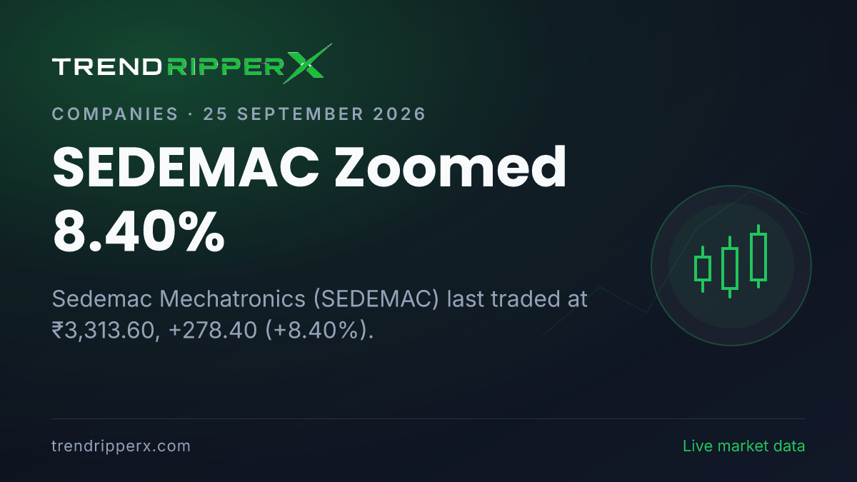 SEDEMAC Zoomed 8.40%: Inside the OFS / Stake Sale Story Moving Sedemac Mechatronics Shares