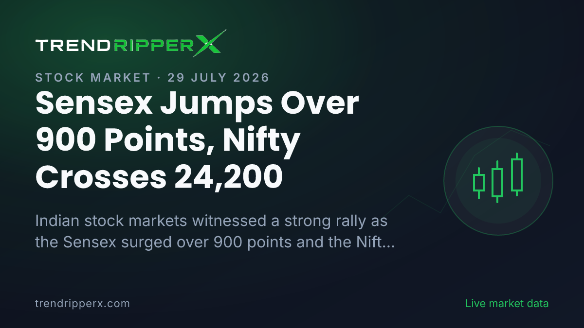 Sensex Jumps Over 900 Points, Nifty Crosses 24,200: 4 Reasons Behind Today's Stock Market Rally