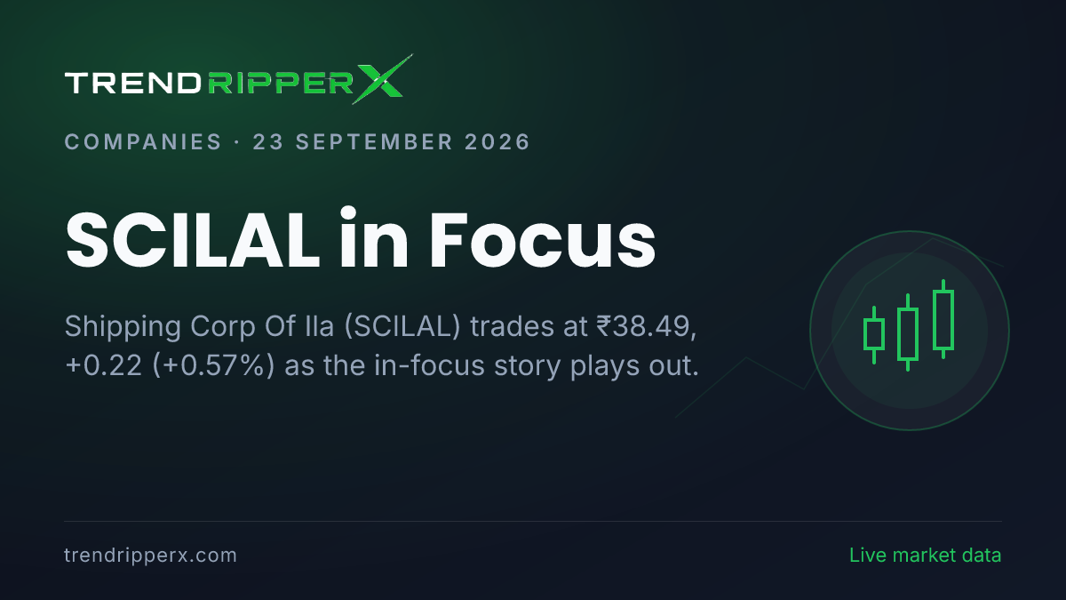 SCILAL in Focus: Shipping Corp Of Ila Share Price Opens Gap-Down at ₹38.06 on Rising Newsflow