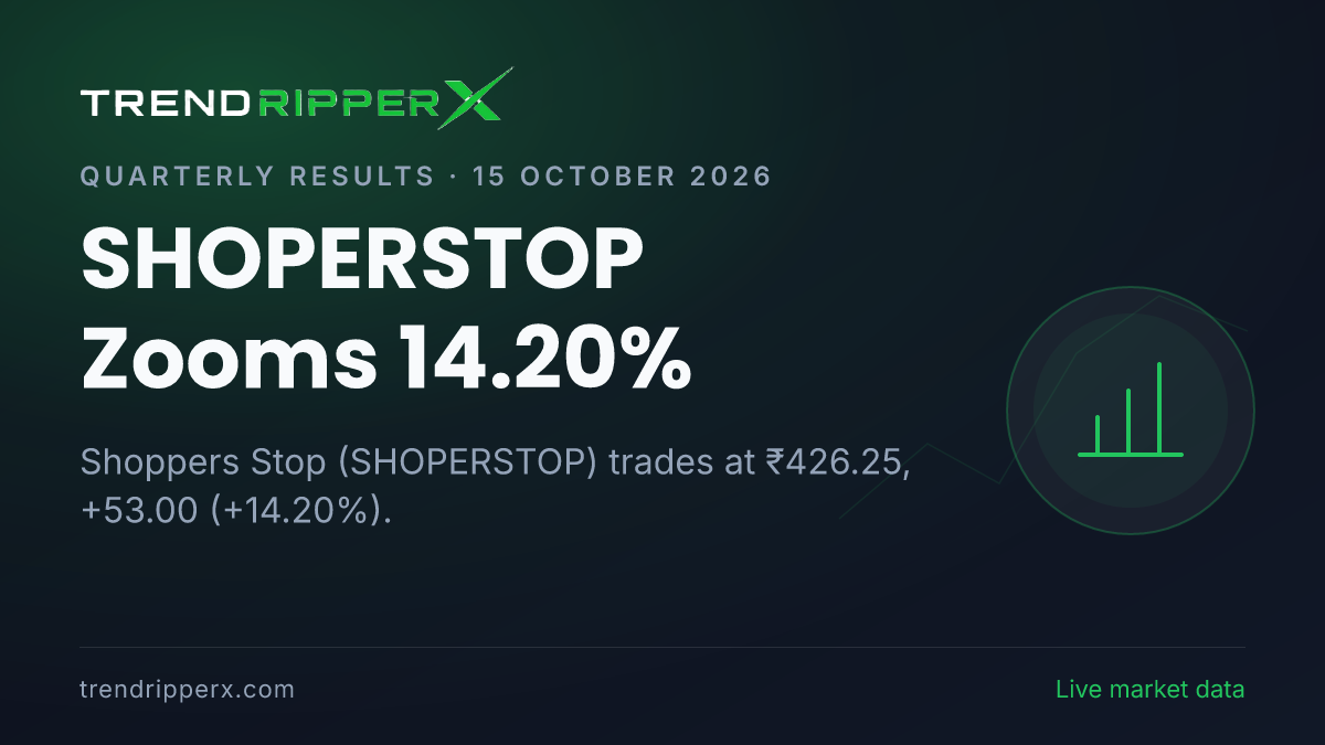 SHOPERSTOP Zooms 14.20%: Inside the Quarterly Results Story Moving Shoppers Stop Shares